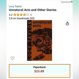 Book unnatural acts and other stories. Good condition